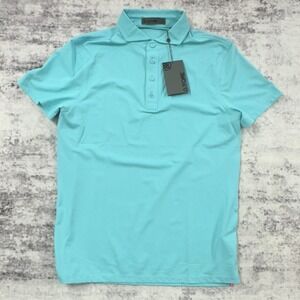 NWT - G/Fore Essential Performance Pique Polo Blue SRDNA Men's Small - GMP000025